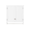 Alaterre Furniture Dover Over Toilet Organizer with Open Shelving, Wall Mounted Cabinet with 2 Doors and Towel Rod ANDO723WH - alternate 8